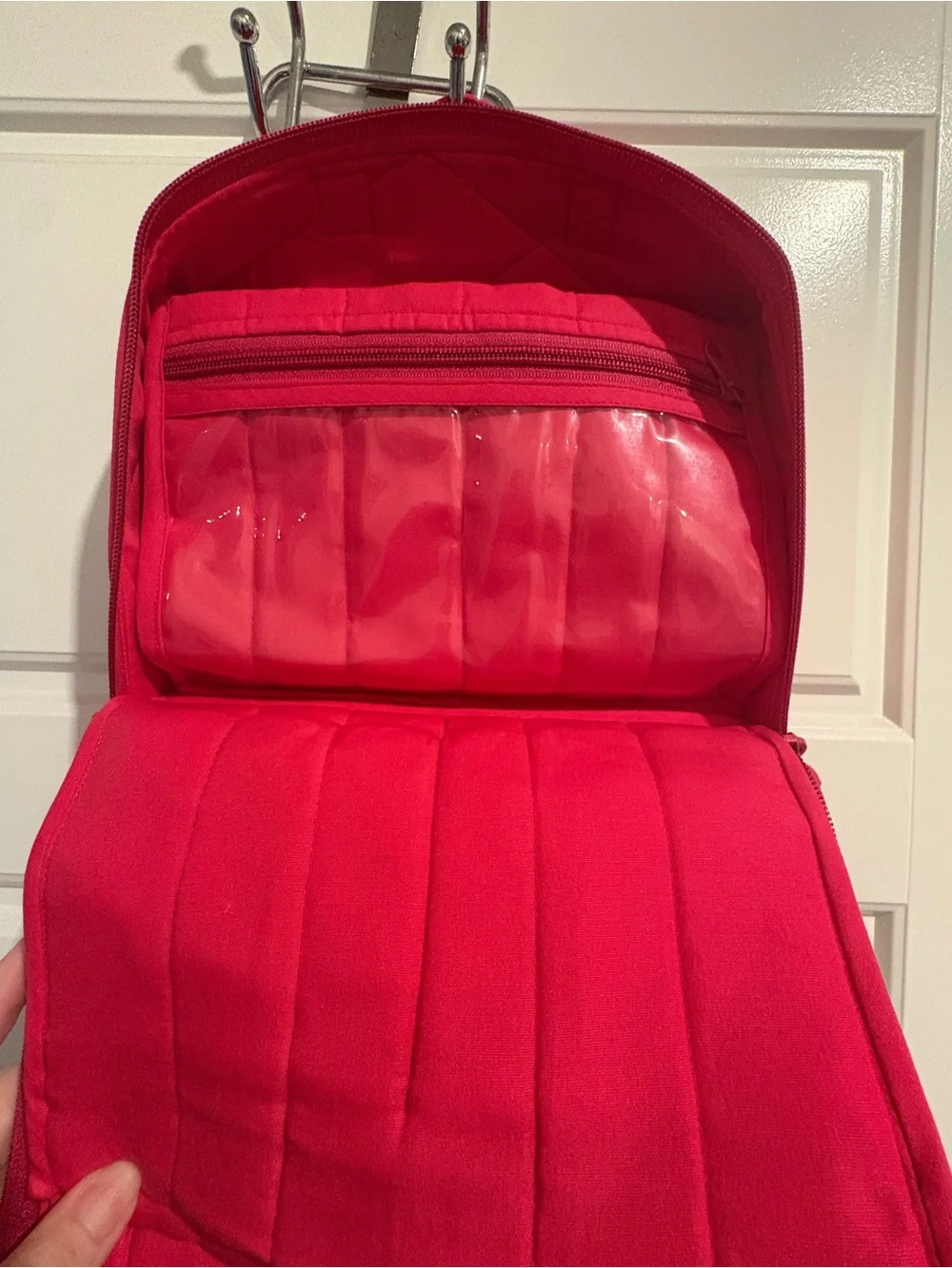 Pink Quilted Organizer Bag